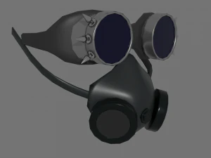 cybergoth cartoon female character 3D Model