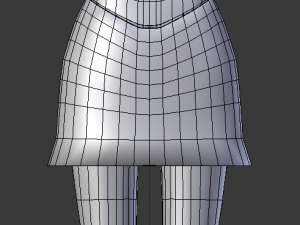 cybergoth cartoon female character Model 3D