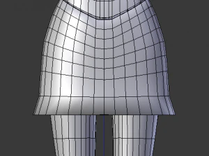 cybergoth cartoon female character 3D Model
