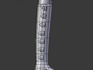 cybergoth cartoon female character 3D Model