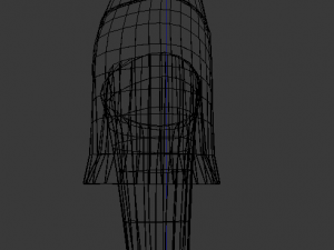 cybergoth cartoon female character Model 3D