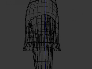 cybergoth cartoon female character 3D Model