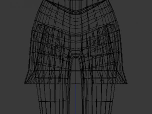 cybergoth cartoon female character 3D Model