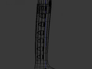 cybergoth cartoon female character 3D Model