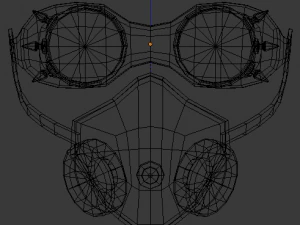 cybergoth cartoon female character 3D Model