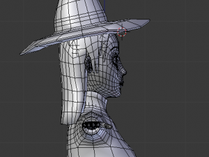witch cartoon female character 3D Model