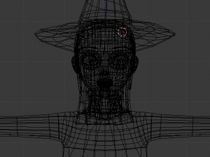 witch cartoon female character 3D Model