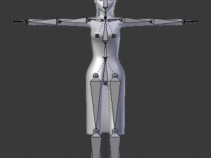 witch cartoon female character 3D Model