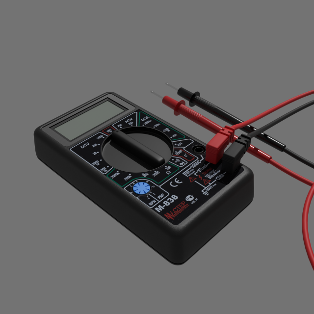 tester m838 model high-poly and low-poly versions 3D Model .c4d .max .obj .3ds .fbx .stl .blend 