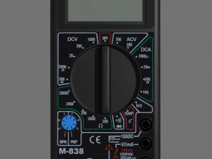 tester m838 model high-poly and low-poly versions 3D Model