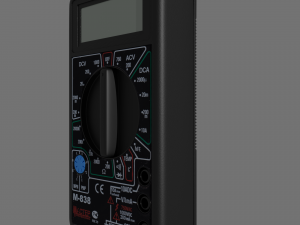 tester m838 model high-poly and low-poly versions 3D Model
