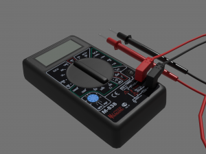 tester m838 model high-poly and low-poly versions 3D Model