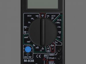tester m838 model high-poly and low-poly versions 3D Model