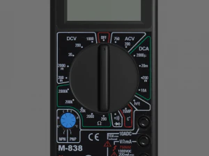 tester m838 model high-poly and low-poly versions 3D Model