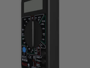 tester m838 model high-poly and low-poly versions 3D Model