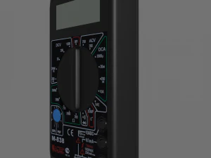 tester m838 model high-poly and low-poly versions 3D Model