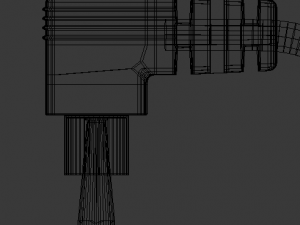 tester m838 model high-poly and low-poly versions 3D Model