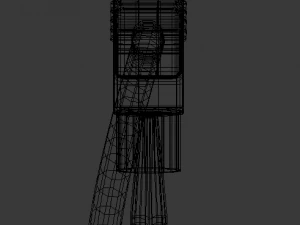 tester m838 model high-poly and low-poly versions 3D Model
