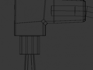 tester m838 model high-poly and low-poly versions 3D Model