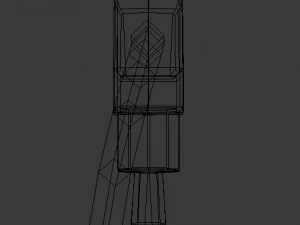 tester m838 model high-poly and low-poly versions 3D Model