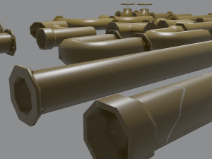 pipes set Model 3D