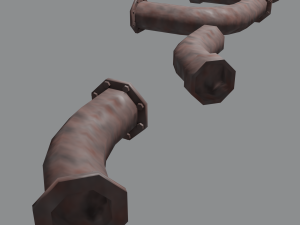 pipes set Model 3D