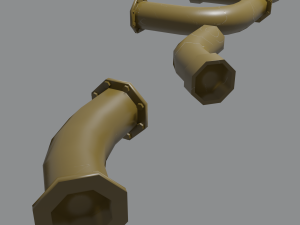 pipes set Model 3D