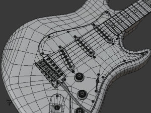electric guitar 3D Model