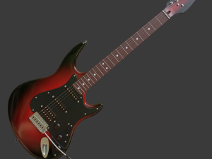 electric guitar v2 3D Model