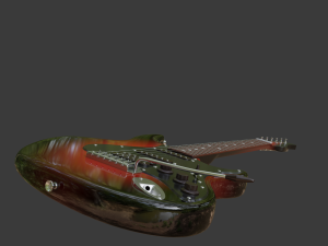 electric guitar v2 Modelo 3D