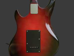 electric guitar v2 Modelo 3D