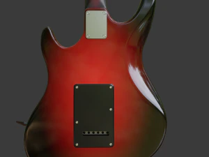 electric guitar v2 3D Model