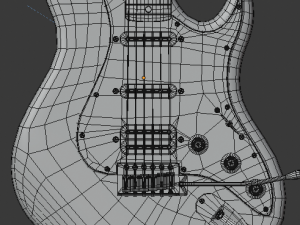 electric guitar v2 Modelo 3D