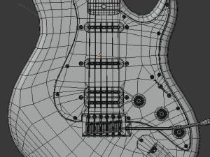 electric guitar v2 3D Model