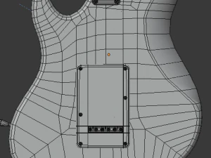 electric guitar v2 3D Model