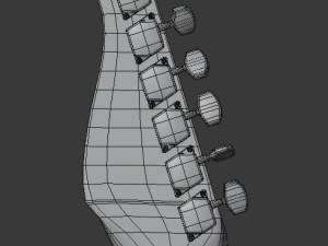 electric guitar v2 Modelo 3D