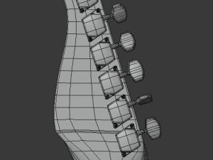 electric guitar v2 3D Model