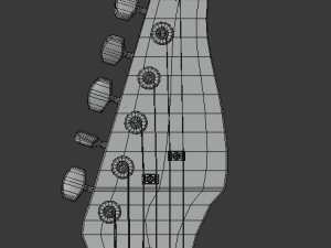 electric guitar v2 Modelo 3D