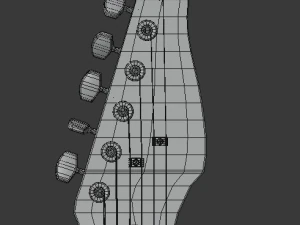 electric guitar v2 3D Model