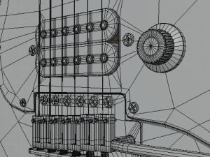 electric guitar v2 Modelo 3D