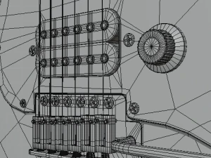 electric guitar v2 3D Model