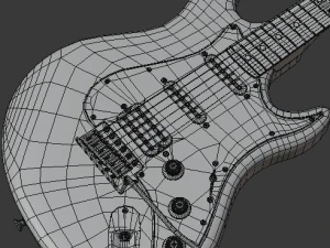 electric guitar v2 3D Model