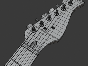 electric guitar v2 Modelo 3D