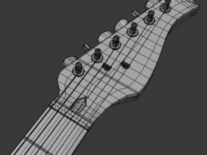 electric guitar v2 3D Model