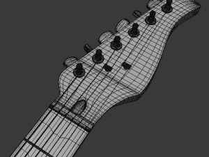 electric guitar v2 Modelo 3D
