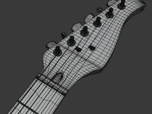 electric guitar v2 3D Model