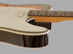 electric guitar telecaster 3D Model