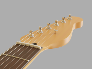 electric guitar telecaster 3D 模型