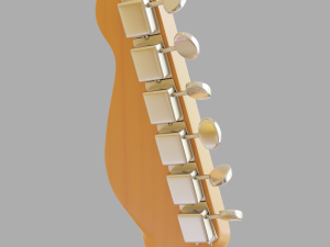 electric guitar telecaster 3D 模型