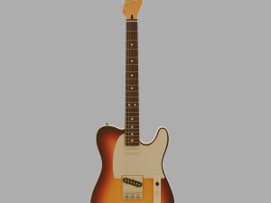 electric guitar telecaster 3D 模型